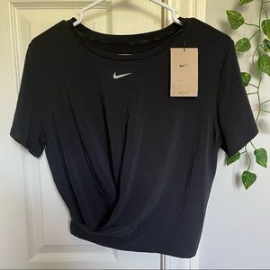 Nike womens dri-fit one luxe twist short sleeve shirt